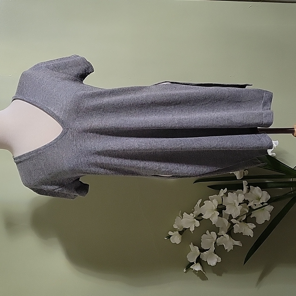Zara Trafaluc Grey Tunic Top Sz Medium